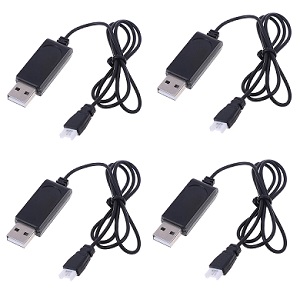 MJX F47 F647 RC helicopter spare parts USB charger wire 4pcs