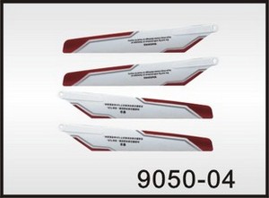 Shuang Ma 9050 SM 9050 RC helicopter spare parts main blades (2x upper + 2x lower)