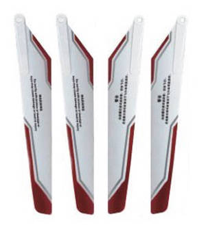 Shuang Ma 9053 SM 9053 RC helicopter spare parts 1 sets main blades (Upgrade White-Red)