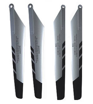 Shuang Ma 9050 SM 9050 RC helicopter spare parts 1 sets main blades (Upgrade Silver-Black)