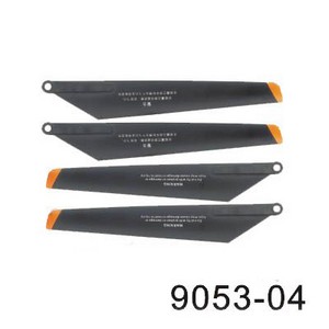 Shuang Ma 9053 SM 9053 RC helicopter spare parts main blades (2x upper + 2x lower)