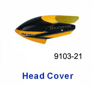Shuang Ma 9103 SM 9103 RC helicopter spare parts head cover (Yellow)