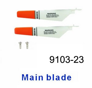 Shuang Ma 9103 SM 9103 RC helicopter spare parts main blades (Red)