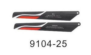 Shuang Ma 9104 SM 9104 RC helicopter spare parts main blades (red)