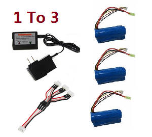 Flame Strike FXD A68690 helicopter spare parts 1 to 3 charger set + 3* 11.1V 1500mAh battery set
