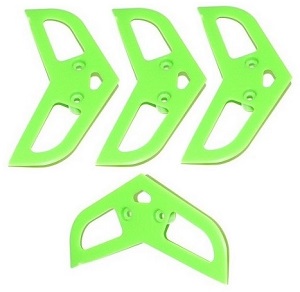 MJX F-series F45 F645 helicopter spare parts horizontal tail wing (Green) 4pcs