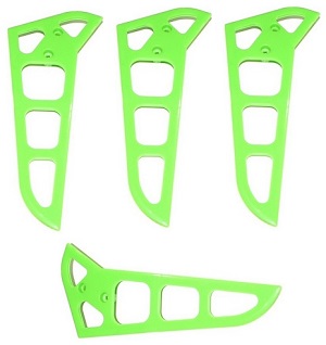 MJX F-series F45 F645 helicopter spare parts vertical tail wing (Green) 4pcs