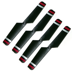 MJX F-series F45 F645 helicopter spare parts tail blade (Red) 4pcs