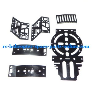 FQ777-555 helicopter spare parts metal frame set