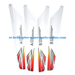 JXD 350 350V helicopter spare parts main blades (2x upper + 2x lower)