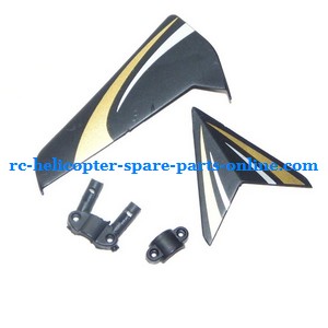 Egofly LT-712 RC helicopter spare parts tail decorative set (black)
