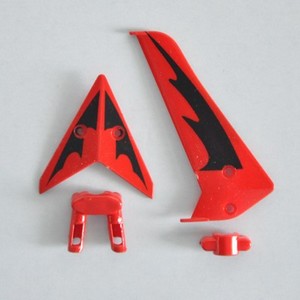 SYMA S107 S107G S107I RC helicopter spare parts tail decorative set (Red)