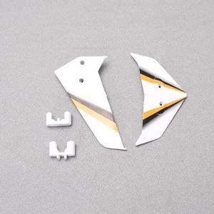 SYMA S301 S301G RC helicopter spare parts tail decorative set (White)