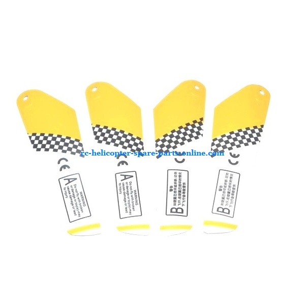 SH 6020 6020-1 6020i 6020R RC helicopter spare parts main blades (Yellow)