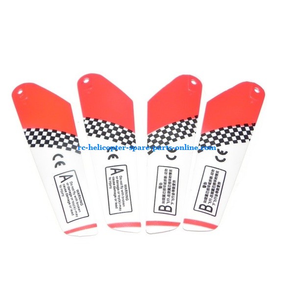 SH 6020 6020-1 6020i 6020R RC helicopter spare parts main blades (Red)