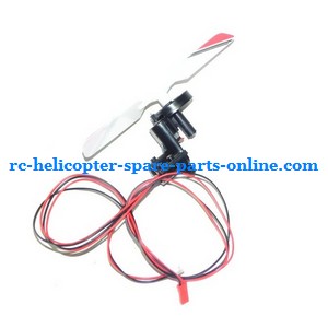 SH 8828 8828-1 8828L RC helicopter spare parts tail blade + tail motor + tail motor deck (Red)