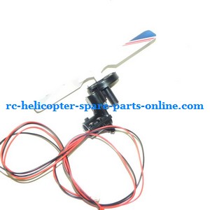 SH 8828 8828-1 8828L RC helicopter spare parts tail blade + tail motor + tail motor deck (Blue)