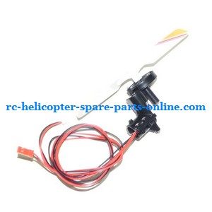 SH 8828 8828-1 8828L RC helicopter spare parts tail blade + tail motor + tail motor deck (Yellow)