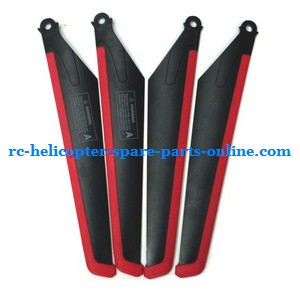 MJX T10 T11 T610 T611 RC helicopter spare parts main blades (Red-Black)