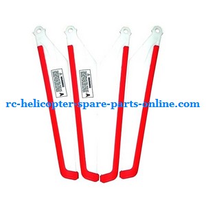 MJX T10 T11 T610 T611 RC helicopter spare parts main blades (Red-White)