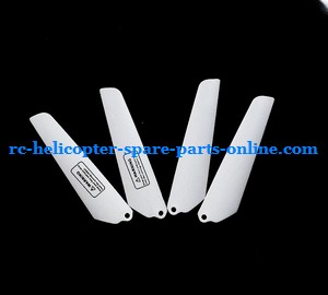 MJX T38 T638 RC helicopter spare parts main blades (2x upper + 2x lower)