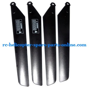 MJX T43 T643 RC helicopter spare parts main blades (2x upper + 2x lower)