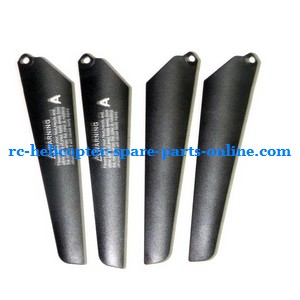 MJX T54 T654 RC helicopter spare parts main blades (2x upper + 2x lower)