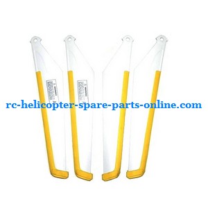 MJX T55 T655 RC helicopter spare parts main blades (Yellow)
