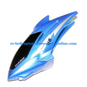 UDI RC U6 helicopter spare parts head cover blue color