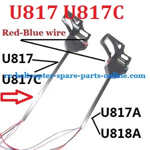 UDI RC U818A U817 U817A U817C UFO spare parts motor module set (Shorter one for U817A U818A with Red-Blue motor wire)