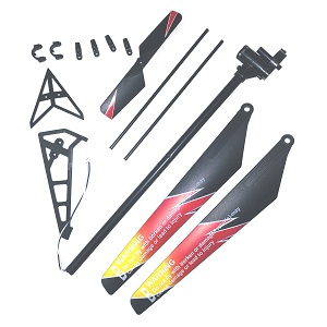 WLTOYS WL V913 helicopter spare parts main blade + tail blade + tail support bar + tail decorative set + tail tube + tail motor + tail motor deck